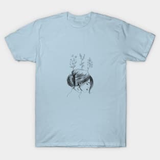 Hand Drawn Flower Girl T-Shirt